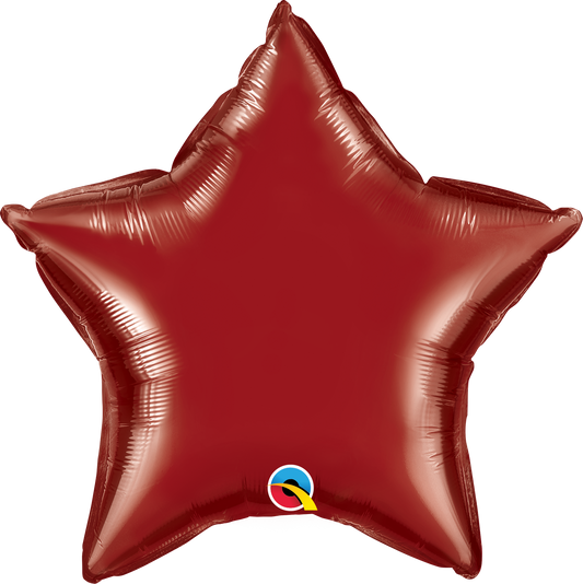 Estrella 20 pulgadas Qualatex color Vino Tinto