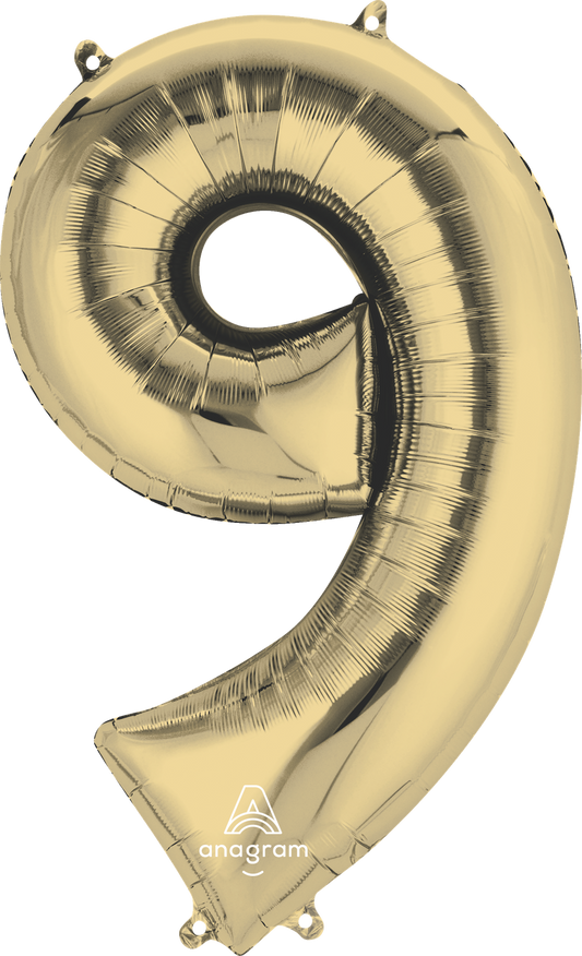 Globo Numeros 34 pulgadas Color Whitegold Anagram