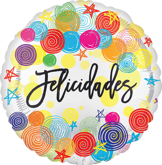 Globo Felicidades 18 pulgadas helio