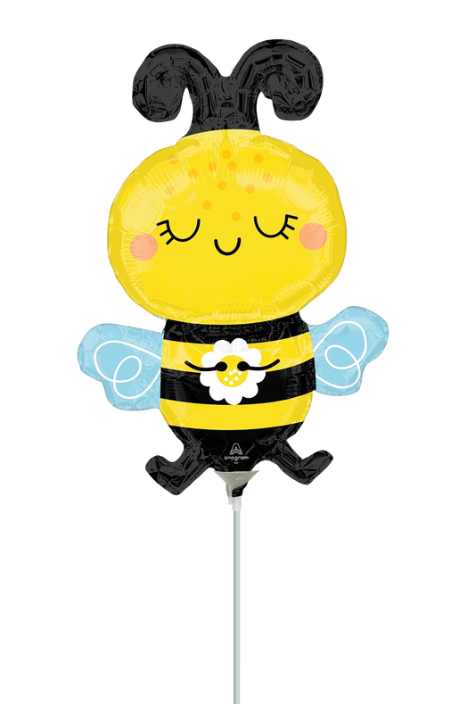 Globo Abeja Happy Bee Minishape porta globo
