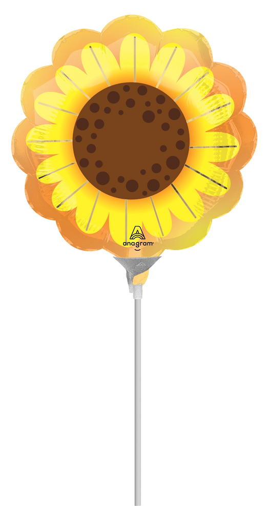Globo Primavera SUNFLOWER GLOW Minishape portaglobo