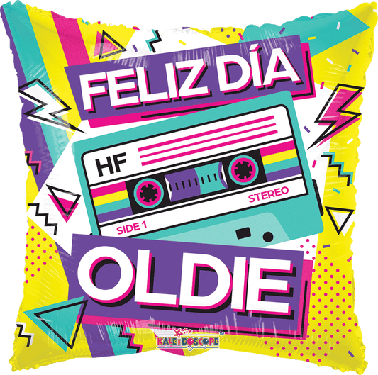 Globo de Cumpleaños Feliz Dia OLDIE 18 pulgadas