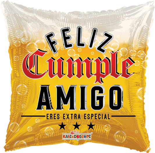 Globo FELIZ CUMPLE AMIGO ESPECIAL 18 pulgadas helio