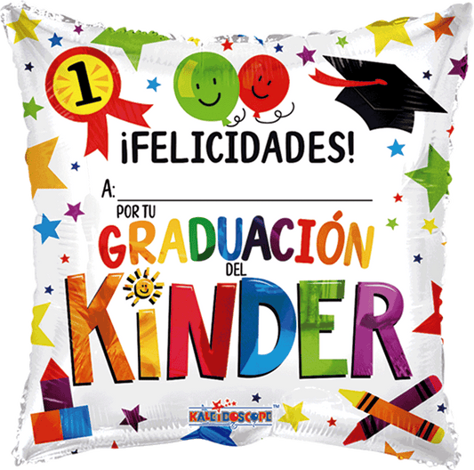 Globo Graduación del Kinder 18 pulgadas helio