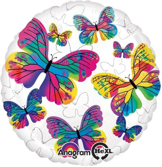 Globo Primavera Mariposas 18 pulgadas helio