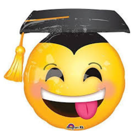 Globo Graduacion Emoji Feliz Supershape Helio